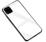 MONKISH Samsung Galaxy F62 White Toughened Glass Back with TPU Bumper Case Cover|Mobile Cover|Mobile case|Flip cover