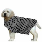 Western Era Super Soft Trendy Printed Shirt , Ultra Comfort Dog Apparel, Cotton Printed Breathable Basic Vest Dog Shirt, Cute Lightweight Thin Shirt For Your Furies (Large - 20 inch) (Polka Grey)