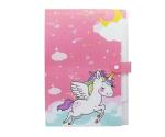 Agroha Clairs Unicorn Theme worksheets Folder Large Size A4 Paper Holder Organizer School Office Home Multicolor with 6 Pockets (Unicorn, Pack of 2)