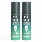 Pee Safe Toilet Seat Sanitizer Spray Mint 50 ml pack of 2 Regular Spray Toilet Cleaner (2 x 50 ml)