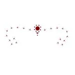 Comet Busters Traditional Bridal Bengali Wedding Bindi for Women (BIN1970) Pack of 1