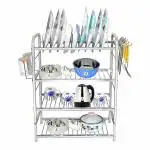 Stainless Steel Kitchen Racks Bartan Stand for Utensils Organizing for Kitchen