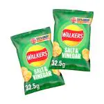 Walkers Salt And Vinegar, 32.5 Gm (Pack Of 2) - Imported from UK