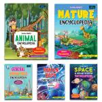 BOOKFORD Young Mind Encyclopedia - Set of 5 Books - Animals, General Knowledge, Space, Human Body, and Nature Encyclopedia For Kids BookFord Publications