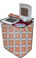 AAVYA UNIQUE FASHION Semi-Automatic Washing Machine Cover (Width: 82.55 cm, Multicolor)