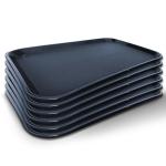 Enrich Plastic Black Plastic Enrich Service Tray, 16 X 12 Inches (Pack Of 6)