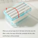 Satsun Enterprise Easy Cloth Washing Soap Roller, Dispenser Case With Lid Having Roller 1PCs Multifunctional Soap Holder Foaming Soap Bar for Home,Kitchen,Bathroom