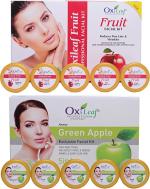 C.A.L. Los Angeles Fruit And Green Apple Exclusive Facial Kit Combo, 1400 Ml (Pack Of 10)