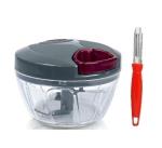 FIRST FRONT Vegetables Plastic Dori Chopper With Cleaning Pedicure Brush and (Multicolour, Pack of 2)
