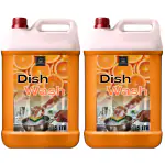 BLISS & BLUSH Dishwash Liquid 10 Liter Orange | Enzyme Powered, Natural, Herbal, Eco-Friendly, Plant Based, Biodegradable