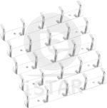 iSTAR Stainless Steel Self Adhesive Hook Towel Hanger Hook Pack of 2