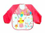 The Little Lookers Sleeved Washable Waterproof Bib with Pocket (6-36months) Pink