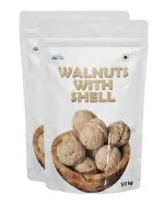 Pyramid Traders 1 KG Walnut With Shell (Sabut Akrot) Inshell walnuts