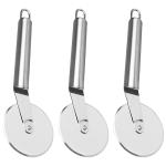 DreamBasket Stainless Steel Pizza Cutter (Pack of 3) for Kitchen