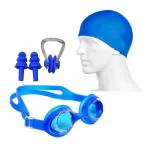 XIANCO Anti Fog Swimming Goggles,Cap,earplug & noseplug Set