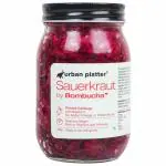 Urban Platter Sauerkraut Original Pickled Probiotic Cabbage with Beetroot, 450g
