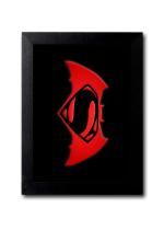 Blue Nexus Batman Vs Superman Wall Poster with Wall Frame Room Art Painting Collection A4 size 10x13