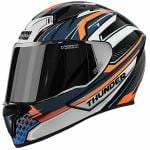 Studds Black and Grey Full Face Helmets with Mirror Visor XL , 600 mm