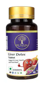Dr. Nature Liver Detox Tablet (500mg) Extract Milk Thistle, Kutki | Liver, Gallbladder support | Fights Fatty Liver Cleanse & Detox Health Supplements | Men & Women- 60Tabs