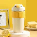 UP16 coffee mug flask insulated leak proof with lid travel Tumbler thermos sipper steel mugs tea thermoflask tumbler stylish - Hot and Cold for 6 Hours office, Gift for him/her | Valentine gift for boyfriend girlfriend | gifts for employees