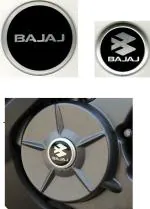 OHITO Vinyl Emblem for Bajaj Pulsar NS200, RS200 (Black) pack of 2