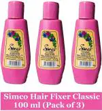 Simco Beard Hair Fixer Lotion for Men, 100 ml (pack of 3)
