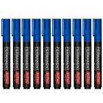 SONI OFFICE MATE Refillable Permanent Marker For Office,Collage (Set of 10, Blue)