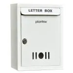 Plantex Metal Wall Mount Letter Box - Mail Box / Outdoor Mailboxes Home Decoration with Key Lock (Ivory)