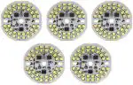 Onas 9, 7 Watt Alfa Dob Yellow Warm White Color Direct On Board Led Bulb Raw Material Yellow Warm White Color Light Electronic Hobby Kit (Pack Of 10)