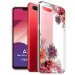 Fashionury Back Cover for Oppo A3s (Silicone|Multi-Coloured)
