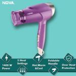 NOVA NHP 8205 Hair Dryer  (1400 W, Purple)