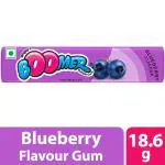 Boomer Chewing Gum, Blueberry Flavoured Bubble Gum, 19g (Pack of 30)