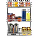 SOLEMN Utensil Kitchen Rack Steel Steel Wall Mount Kitchen Dish Rack Stand/Kitchen Utensils Rack For Kitchen Rack