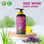 GALOOK Red Wine Body Wash with Saffron, Almond & Honey, Shower Gel for Skin Illumination - 300ml