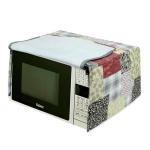 Kuber Industries Maroon 3D Checkered Design Microwave Oven Full Closure Cover