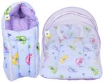 Toddylon New Born Baby Bedding Set Mosquito Net Bed & Sleeping Bag Combo for 0-6 Months Baby Boy's & Baby Girl's