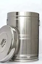 Yadav Craft Stainless Steel Kothi/Drum, Water Capacity, Heavy Steel, Leak Proof, Corrosion Resistance (Silver) (30 Litre)