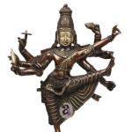 ARTVARKO Handmade Solid Brass Dancing Lord Vishnu Statue - 17 inch