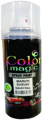 COLORMAGIC MARUTI CAR SPLENDID SILVER SPRAY PAINT FOR BALENO, ERTIGA, XL6,CIAZ,BREZZA SPLENDID SILVER 1 Spray Paint 200 ml (Pack of 1)