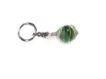 Astroghar Green Natural Fluorite Florite Crystal Tumble Key Chain
