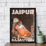 Chaque Decor Jaipur Rajasthan Texture Paper Framed Art Print 19.25 Inches X 13.25 Inches Modern Art ,Perfect for Home Decor, For Living Room, Bed room, Office, Hotel,wall decoration