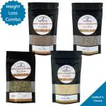 Weight Loss Combo of Vegan, Organic, Unprocessed Seeds - (50g x 4) Packs