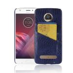 EXCLESIOR Motorola Moto Z2 Play Blue Shockproof, Card Holder Slot, PU leather Back Cover