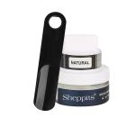Sheppits Premium Shoe Cream (Natural) & Shoe Horn (Black) Combo | Shoe Care Kit