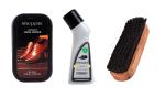 Sheppits Premium Shoe Shiner, Liquid Shoe Polish (Natural) & Shoe Brush Combo | Shoe Care Kit