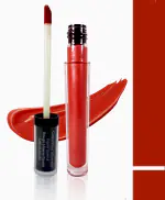 Charis Enterprise Color Stay Metallic Liquid Lipstick | Lip Gloss | Cheek Color | Long lasting | Reddish (Brown, 15 ml)