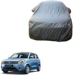 Love Me Grey Maruti Suzuki Wagon R CNG LXI Car Body Cover with Mirror Pockets