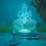 Lampees 3D Illusion LED Lamp Lakshmi Devi