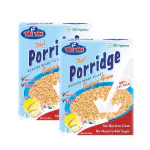 YUM YUM High Fiber Breakfast Cereals Instant Roasted Porridge Daliya Sugar Free 400 g ( 2 x 200 g )