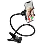 Winheart Metal Built Heavy Duty Lazy Bracket Cell Phone Stand Holder with Flexible Clip Mount clamp for All Smartphones Foldable Perfect for Bed, Office, Table, Home, Desktop